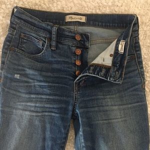 Final Price! Madewell Skinny Button Fly jeans